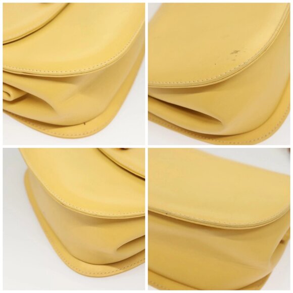 GUCCI Bamboo Chain Shoulder Bag Leather Yellow 001 115 1497 Auth ep8600 - Picture 14 of 16